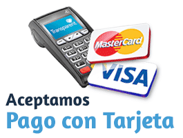 Aceptamos Pago con Tarjeta